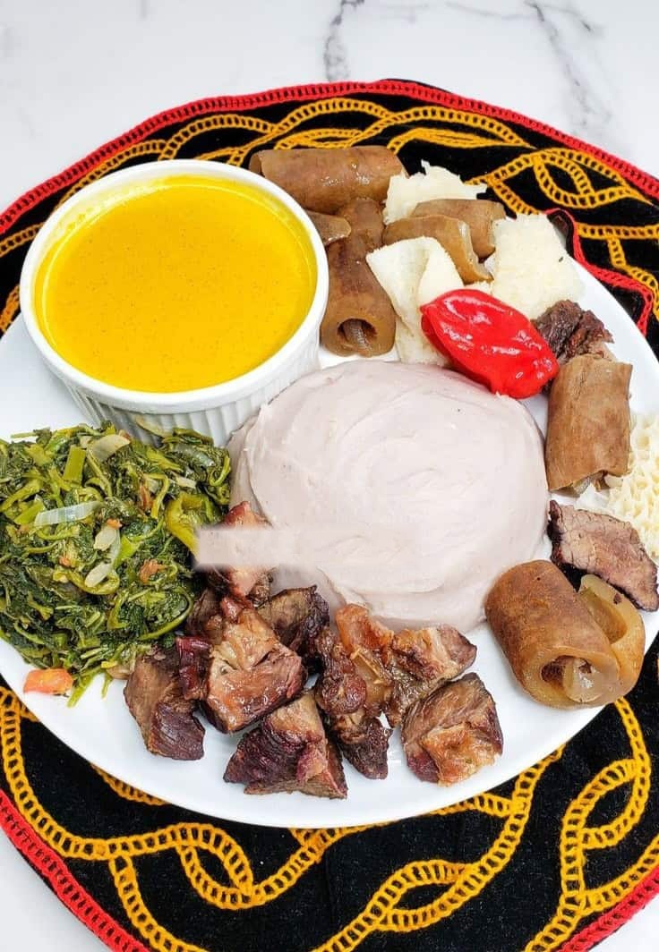 Achu & Yellow Soup served at All Aroma Bamenda